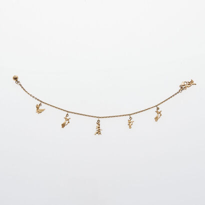 18ct Gold Charm Bracelet