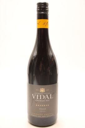 (1) 2015 Vidal Estate Reserve Syrah, Gimblett Gravels