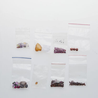 A Collection of Loose Gemstones (Red)