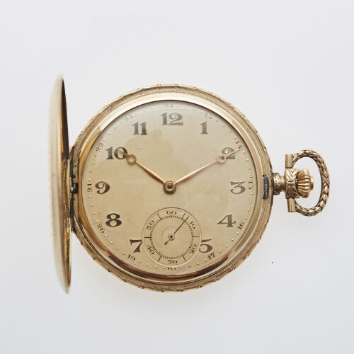 J. Breguet-Breting Fils Gold Plated Pocket Watch