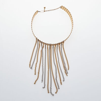 Napier Choker with Chain Link Tassels