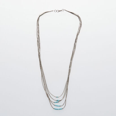 Silver Multi-strand Necklace