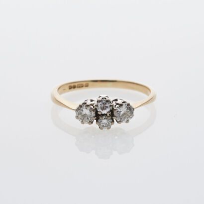 18ct Four Stone Diamond Ring