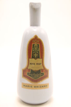 (1) Marie Brizard Menthe Brizard vintage blue ceramic decanter, 750ml