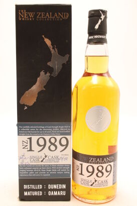 (1) 1989 The New Zealand Whisky Collection Willowbank Distillery Cask Strength Vintage Single Malt Whisky, 55.2% ABV