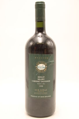 (1) 1998 Esk Valley Reserve Merlot Malbec Cabernet, Gimblett Gravels