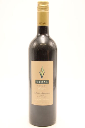 (1) 2002 Vidal Estate Reserve Cabernet Sauvignon, Gimblett Gravels, New Zealand