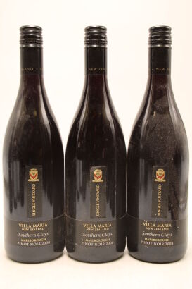 (3) 2008 Villa Maria Single Vineyard Southern Clays Pinot Noir, Marlborough