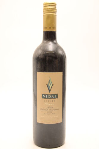 (1) 2002 Vidal Estate Reserve Merlot - Cabernet Sauvignon, Gimblett Gravels