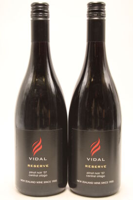 (2) 2007 Vidal Estate Reserve Pinot Noir, Central Otago