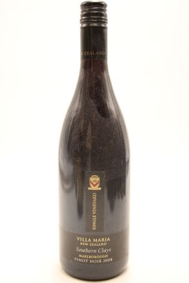 (1) 2008 Villa Maria Single Vineyard Southern Clays Pinot Noir, Marlborough [BC95]