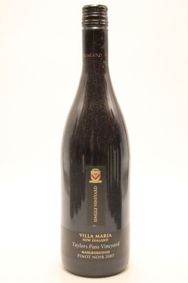 (1) 2007 Villa Maria Single Vineyard Taylors Pass Pinot Noir, Marlborough
