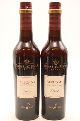 (2) Gonzalez Byass Alfonso Oloroso Seco Sherry, Andalucia, 375ml