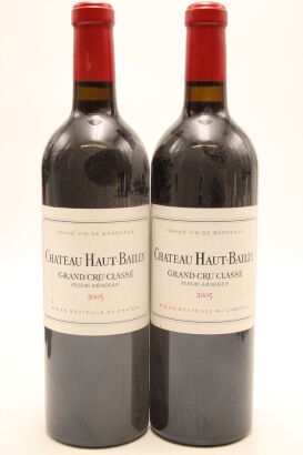 (2) 2005 Chateau Haut-Bailly, Pessac-Leognan [JR17.5] [RP95] [WS95]