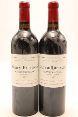 (2) 2008 Chateau Haut-Bailly, Pessac-Leognan [JR17.5] [RP97] [WE95]