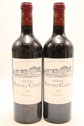 (2) 2005 Chateau Pontet-Canet, Pauillac [JR 17.5] [RP97] [WS96]