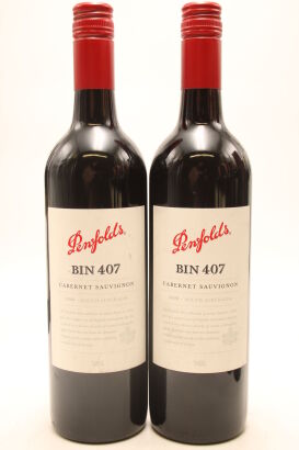 (2) 2008 Penfolds Bin 407 Cabernet Sauvignon, South Australia
