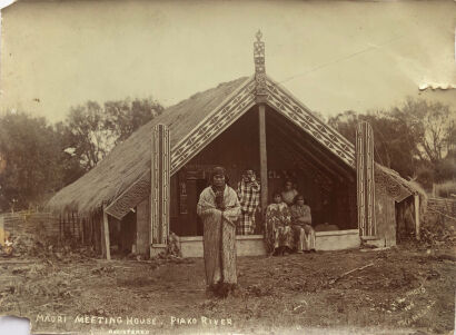 ARTHUR JAMES ILES Māori Meeting House, Piako River