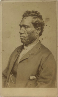 PHOTOGRAPHER UNKNOWN Carte de Visite of Noa te Rauhihi, Chief of Ngāti Pikiao, Upper Rangitikei