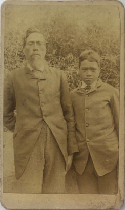 PHOTOGRAPHER UNKNOWN Carte de Visite of Wiriapi and Nioho