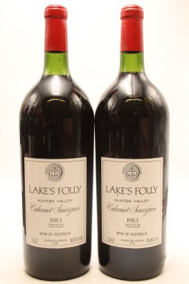 (2) 1983 Lakes Folly Cabernets, Hunter Valley (1500ml) [JO95]