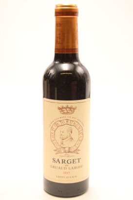 (1) 2015 Chateau Gruaud-Larose Sarget de Gruaud-Larose, Saint-Julien, 375ml