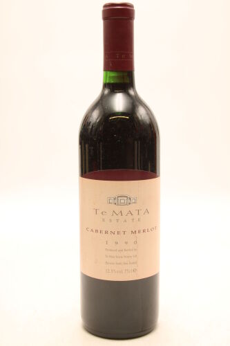 (1) 1990 Te Mata Estate Vineyards Merlot Cabernet, Hawke's Bay