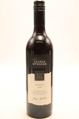 (1) 2018 George Wyndham Bin 555 Shiraz, South Eastern Australia