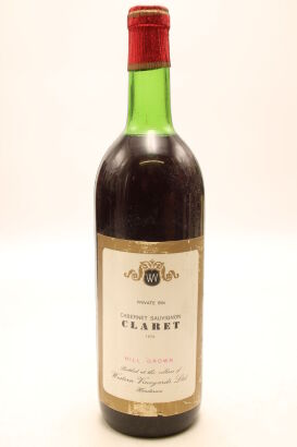 (1) 1970 Western Vineyards Cabernet Sauvignon Claret, Henderson (US)