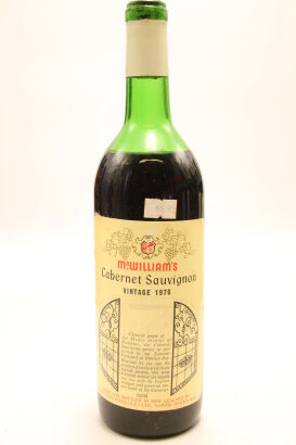 (1) 1976 McWilliam's Cabernet Sauvignon, Coonawarra (MS) (CC)