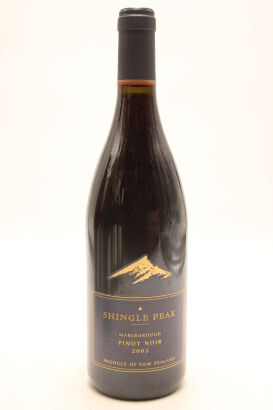 (1) 2002 Shingle Peak Pinot Noir, Marlborough