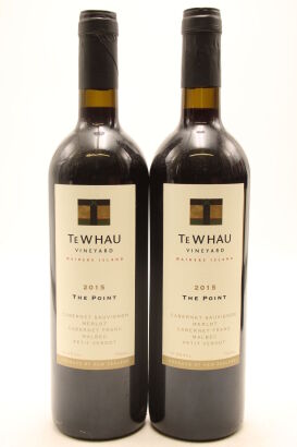 (2) 2015 Te Whau The Point Cabernet Merlot, Waiheke Island