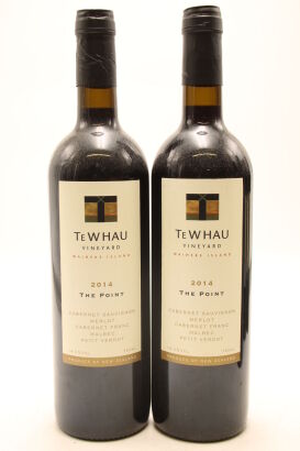 (2) 2014 Te Whau The Point Cabernet Merlot, Waiheke Island [BC95]