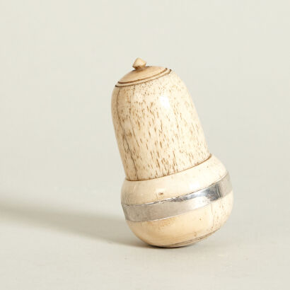 A Whale bone Nutmeg Grater