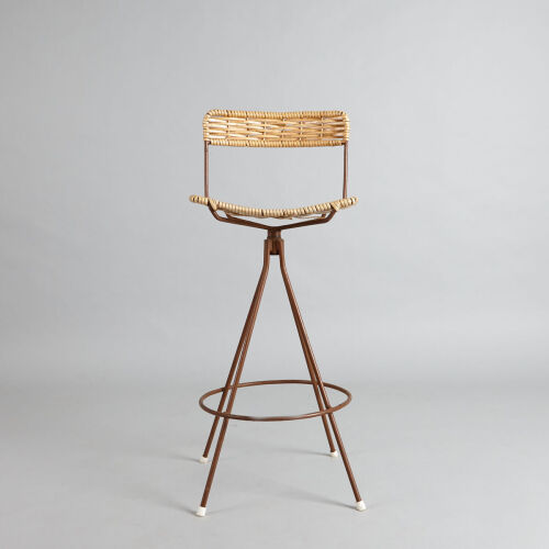 A Retro High-Back Stool