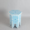 A Moroccan Style Bone Inlaid Side Table - 2