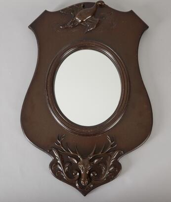 A Carved Wooden Mirror