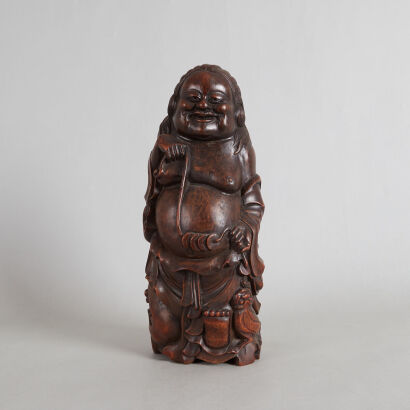 A Buddha Carved from Bamboo