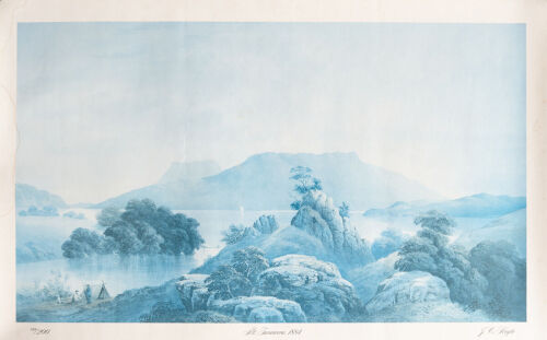 A Print of Mt Tarawera 1884 by J C Hoyle