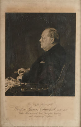 A Print of Winston Churchill