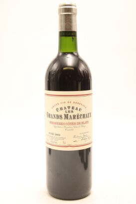 (1) 2001 Chateau Les Grands Marechaux, Blaye Cotes de Bordeaux