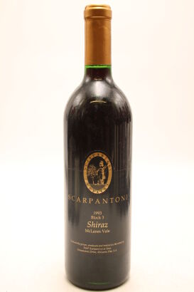 (1) 1993 Scarpantoni Estate Block 3 Shiraz, McLaren Vale