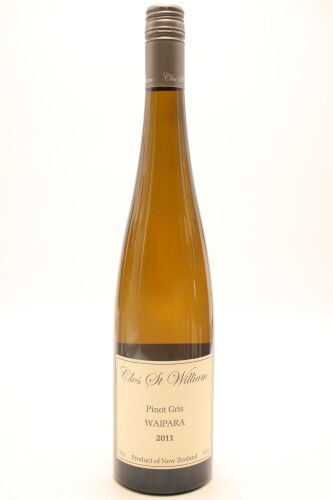 (1) 2011 Clos St William Pinot Gris, Waipara