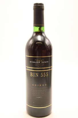 (1) 1997 George Wyndham Bin 555 Shiraz, South Eastern Australia
