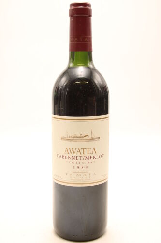 (1) 1989 Te Mata Estate Awatea Cabernets Merlot, Hawke's Bay