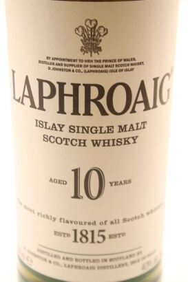 (1) Laphroaig 10 Year Old Single Malt Scotch Whisky