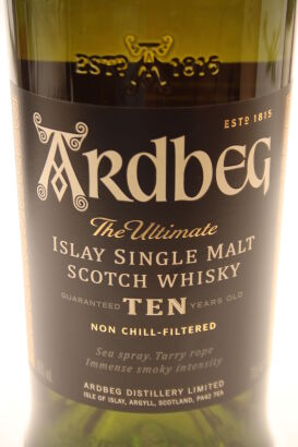 (1) Ardbeg Ten Year Old Single Malt Scotch Whisky