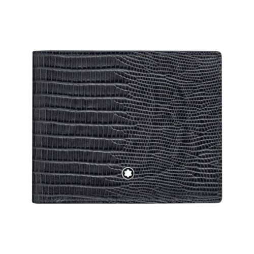 Montblanc Meisterstuck Black Calf Lizard Print Leather $650 RRP