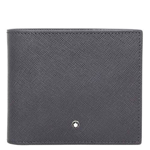 Montblanc Sartorial Grey Saffiano Leather Wallet $510 RRP