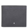 Montblanc Sartorial Grey Saffiano Leather Wallet $510 RRP